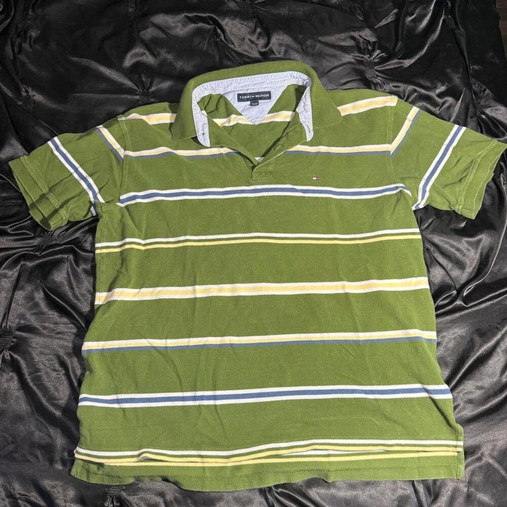 Tommy hilfiger green polo shirt